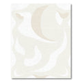 Cream Contemporary Abstract Fluid Rug