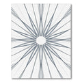 Minimalist Gray Radial Starburst Rug(Gray)