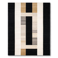 Modern Geometric Neutral-Tone Rug