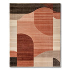 Modern Warm Earthy Abstract Rug