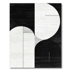 Monochrome Geometric Modern Rug