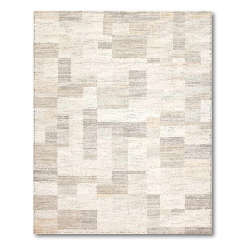 Muted Neutral Geometric Serene Rug