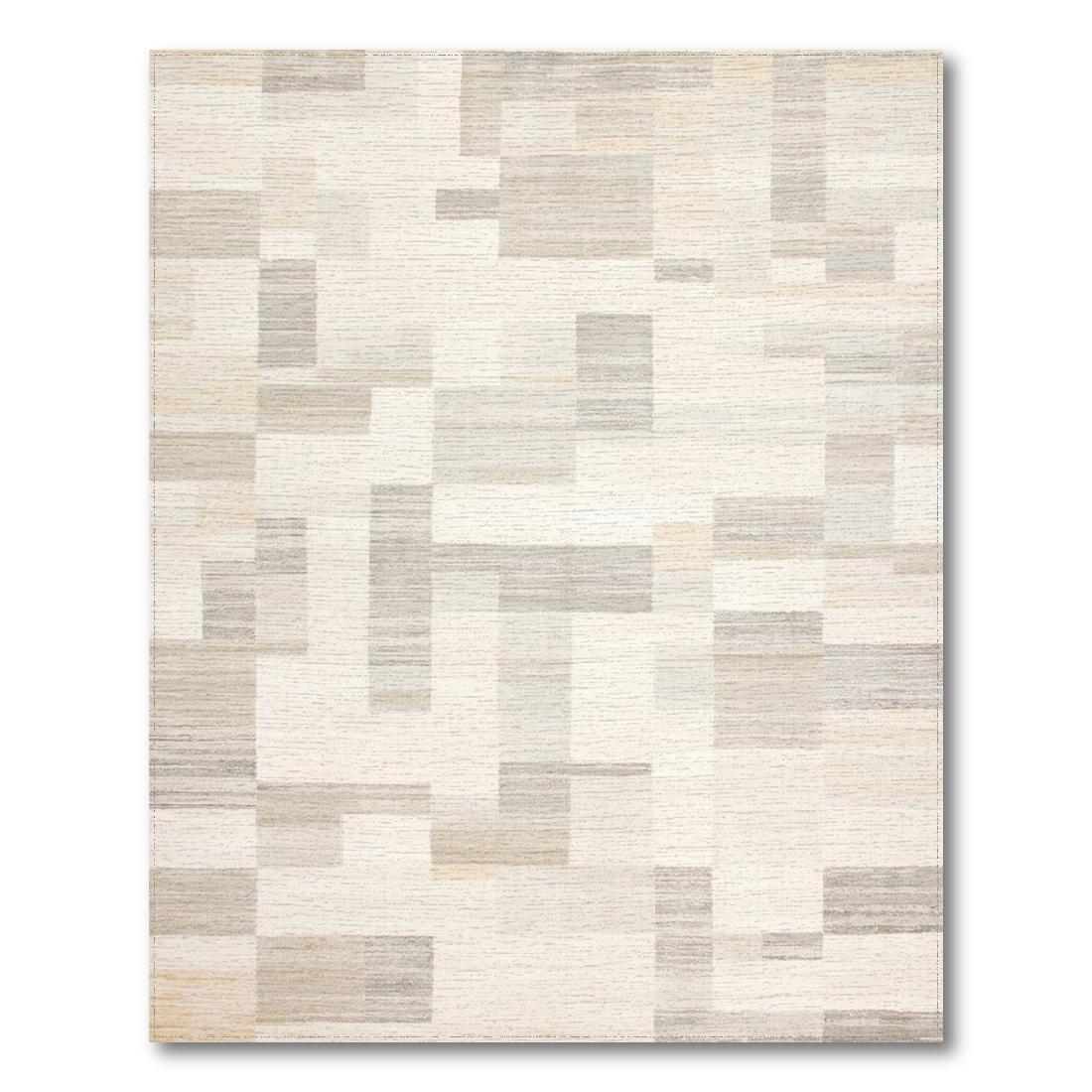 Muted Neutral Geometric Serene Rug