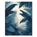 Navy Tropical Foliage Serene Rug