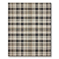 Neutral Plaid Cozy Rug(Beige)