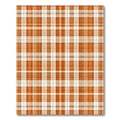 Orange Plaid Cozy Rustic Rug(Orange)