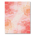 Pink Fluid Abstract Serene Rug