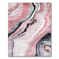 Pink Marbled Flowing Modern Rug