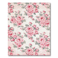 Pink Rose Floral Romantic Rug(Pink)