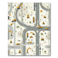 Playful Cream Construction Road Rug(Beige)