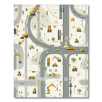 Playful Cream Construction Road Rug(Beige)