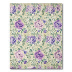 Purple Floral Serene Rug(Beige)