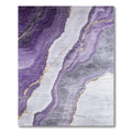 Purple Marbled Elegant Rug
