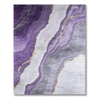Purple Marbled Elegant Rug