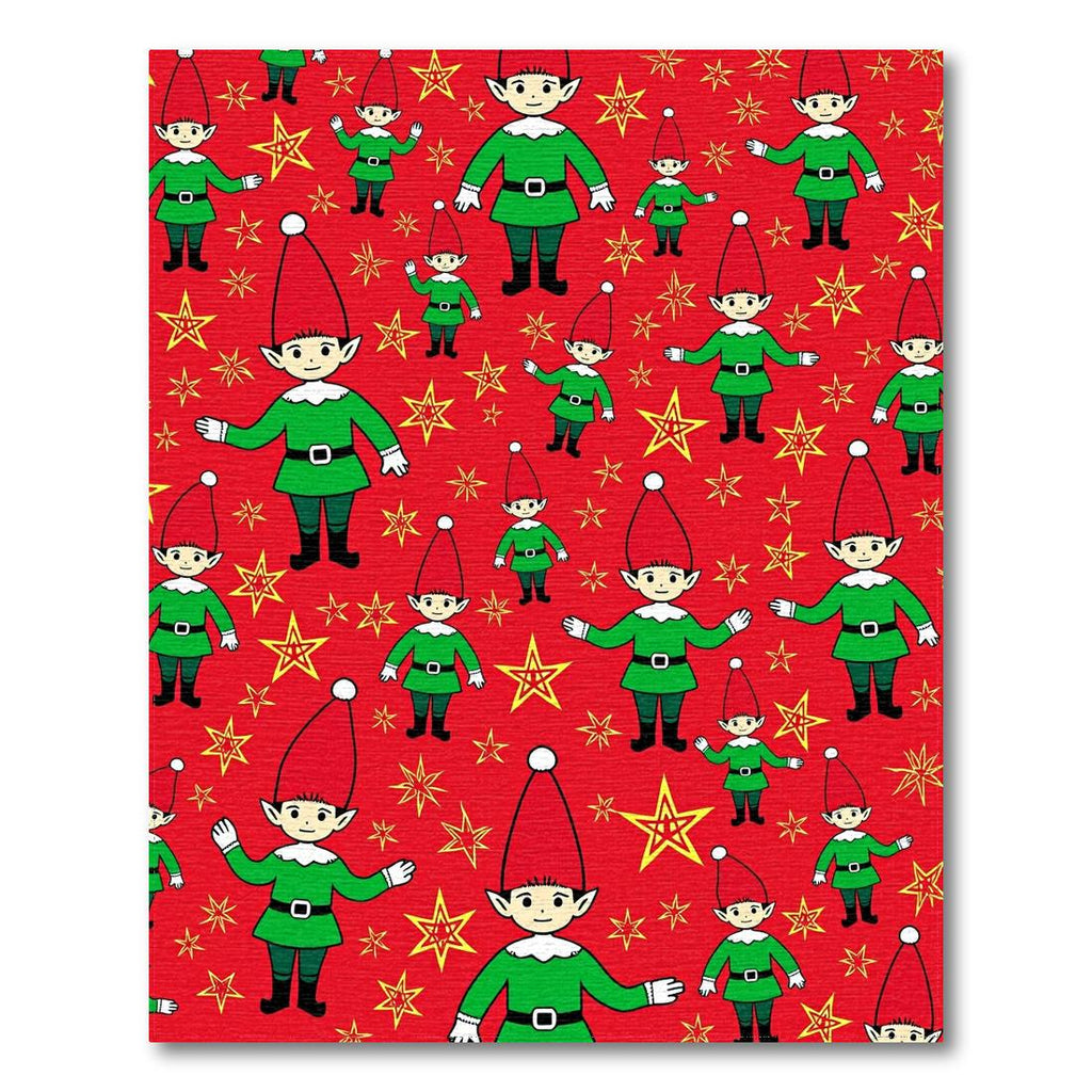 Red Festive Elf-Star Rug(Red)
