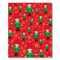 Red Festive Elf-Star Rug(Red)