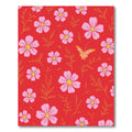 Red Playful Floral Butterfly Rug(Red)