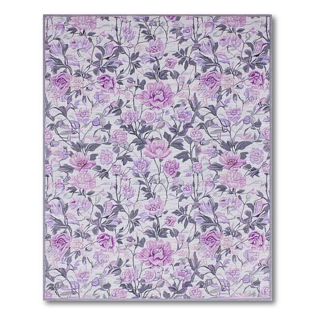 Romantic Lavender Floral Rug(Purple)