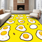 Cheerful Yellow Egg Pattern Rug(Yellow)