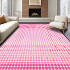 Pink Polka Dot Cheerful Rug(Pink)