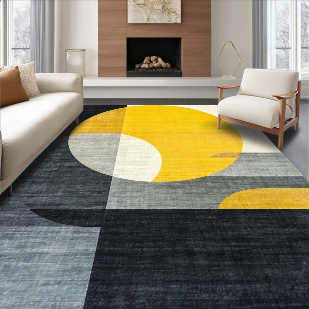 Vibrant Geometric Modern Rug