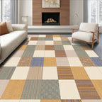 Cozy Earthy Patchwork Rug