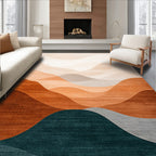 Earthy Wave Serene Rug(Beige)