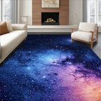 Deep Blue-Purple Starry Dreamy Rug(Blue)