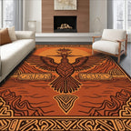 Warm Terracotta Tribal Mythical Rug(Brown)
