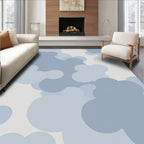 Blue Cloud Pattern Serene Modern Rug(Blue)