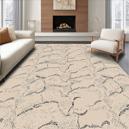 Beige Abstract Serene Rug(Beige)