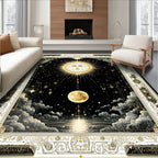 Starry Black Gold Mystic Rug(Black)