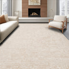 Beige Distressed Serene Rug