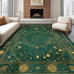Deep Teal Celestial Mystic Rug(Green)