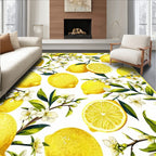 Cheerful Yellow Lemon Blossom Rug(Yellow)