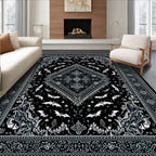 Black Bat-Intricate Mystical Rug(Black)