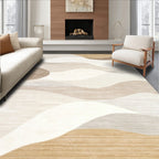 Earth-Toned Flowing Serene Rug