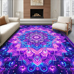 Electric Purple Mandala Cosmic Rug