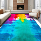 Vibrant Tie-Dye Abstract Energetic Rug(Pink)