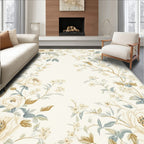 Serene Cream Floral Rug(Ivory)
