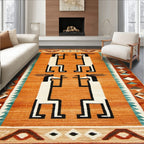 Terracotta Southwestern Geometric Rug(Orange)
