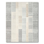 Serene Geometric Neutral Rug