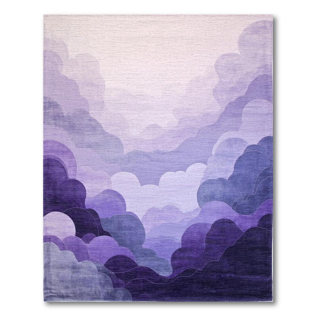 Serene Purple Cloud Rug