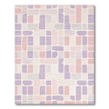 Serene Purple Pink Geometric Rug