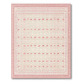 Soft Pink Bow-Print Whimsical Rug(Pink)