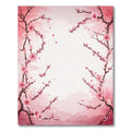 Soft Pink Cherry Blossom Serene Rug(Pink)