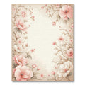 Soft Pink Floral Elegant Rug