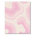 Soft Pink Wavy Dreamy Rug(Pink)