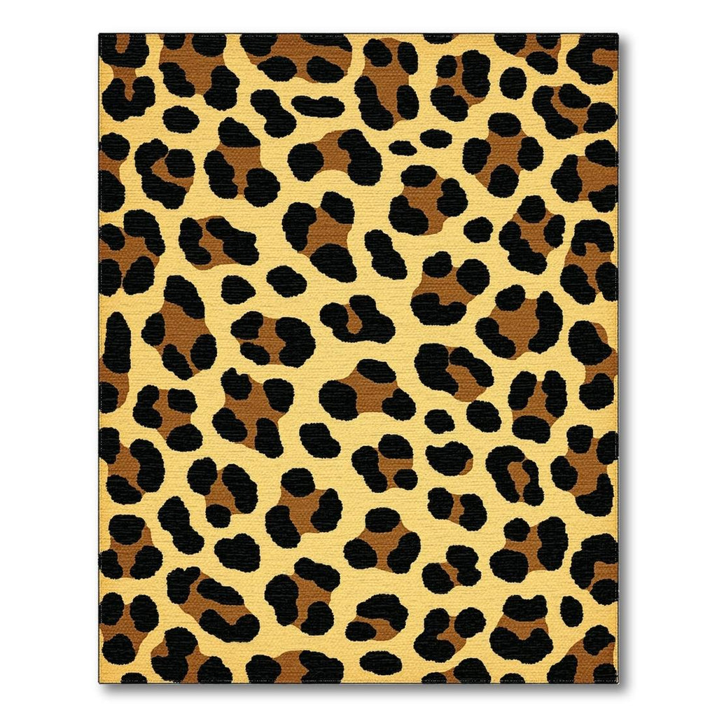 Tan Leopard Spots Bold Rug(Beige)