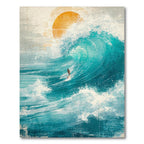 Teal Ocean Wave Adventure Rug